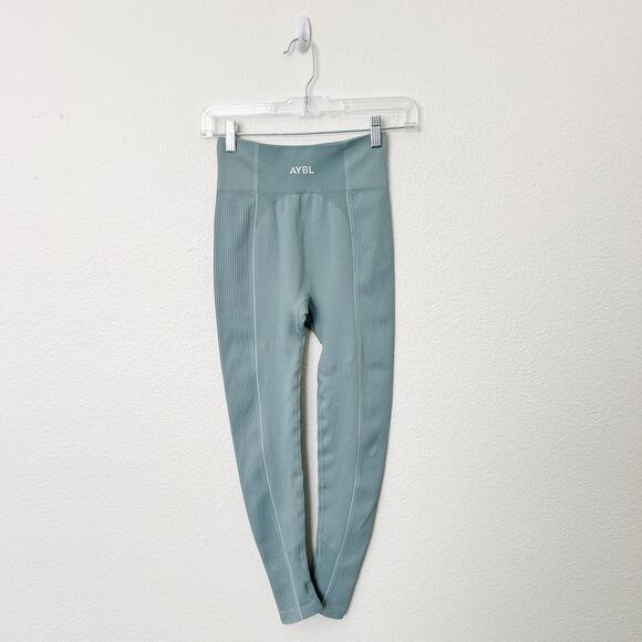 [AYBL] Teal Seamless Reflex Sports Bra & Legging Matching Set Size Small S - Picture 3 of 16